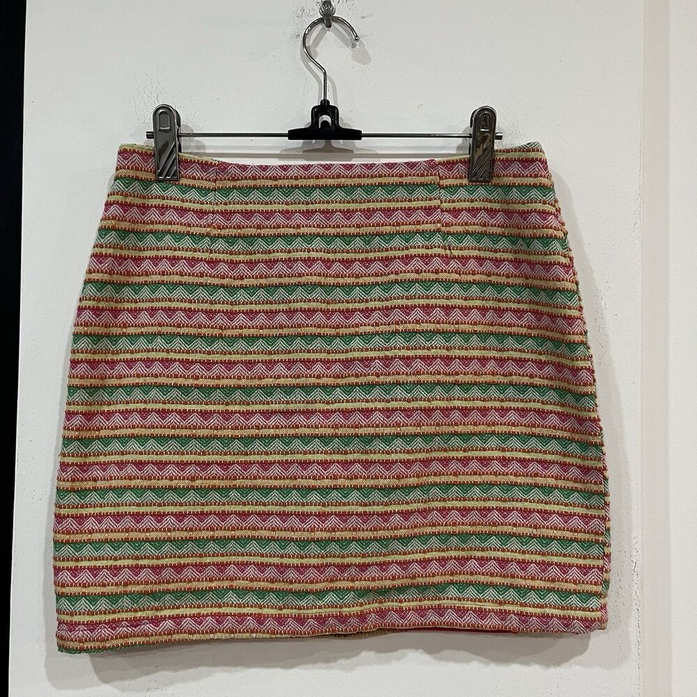 Francesca’s Collections Multicolor Tweed Mini Skirt Size Medium